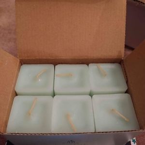 NIB PartyLite Scent Plus 6 Square Votives Honeydew Mint